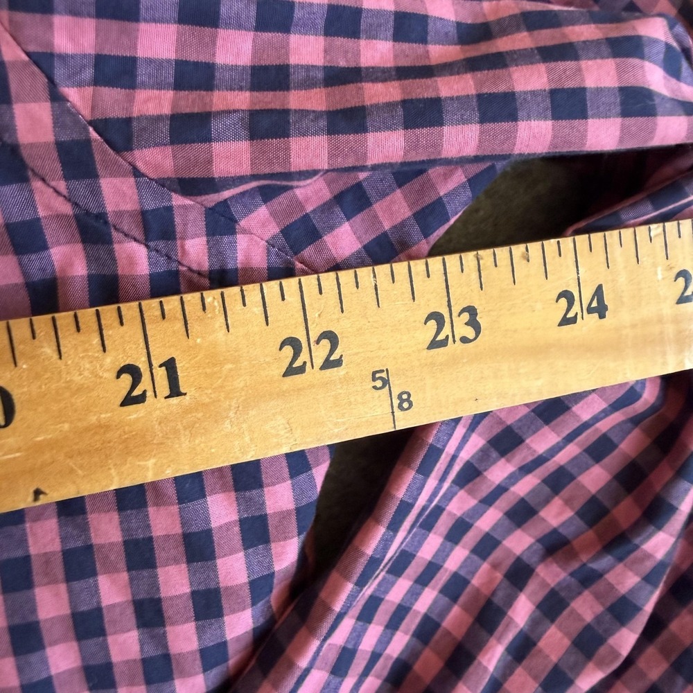 UNTUCKit Shirt Mens Large Pink Blue Check Button Up Long Sleeve Purato 41257 - Picture 4 of 7